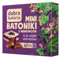 DOBRA KALORIA Mini batoniki a'la ciasto porzeczkowe z nerkowców (6x17g) KUBARA
