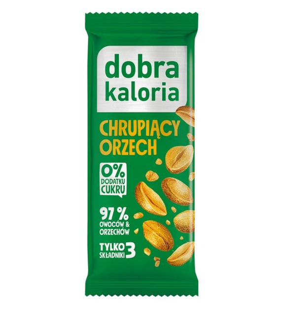 DOBRA KALORIA Baton Chrupiący orzech 35g KUBARA