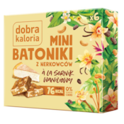 DOBRA KALORIA Mini batoniki a'la sernik waniliowy z nerkowców (6x17g) KUBARA