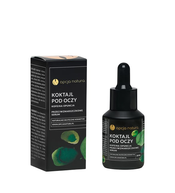 Koktajl pod oczy kofeina opuncja 30ml OPCJA NATURA - przeciwzmarszczkowe serum