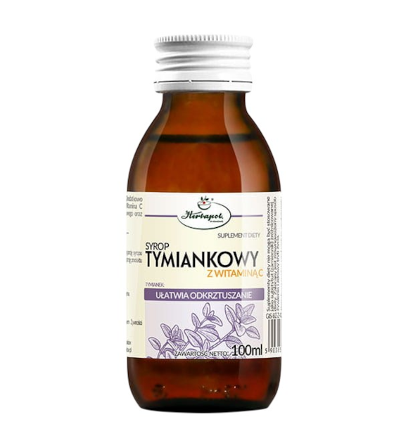 Syrop tymiankowy z wit. C 100ml HERBAPOL KRAKÓW