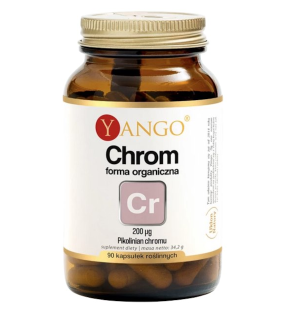 YANGO Chrom forma organiczna 200mcg, 90 kaps.