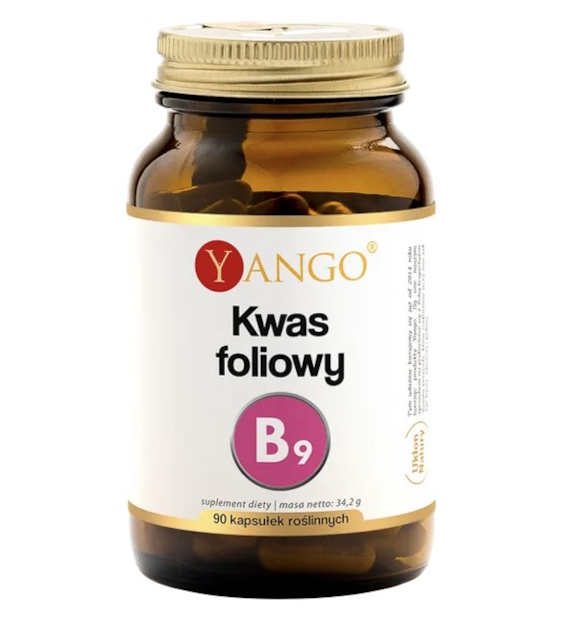 YANGO Kwas foliowy (witamina B9) - 90 kaps.