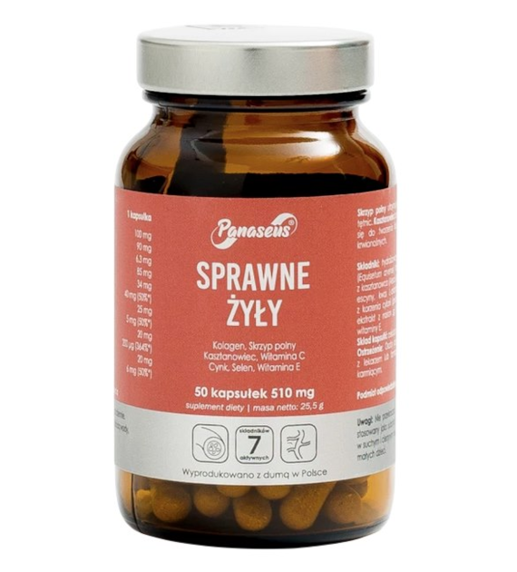 PANASEUS Sprawne żyły - 50 kaps. YANGO