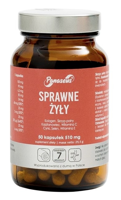 PANASEUS Sprawne żyły - 50 kaps. YANGO