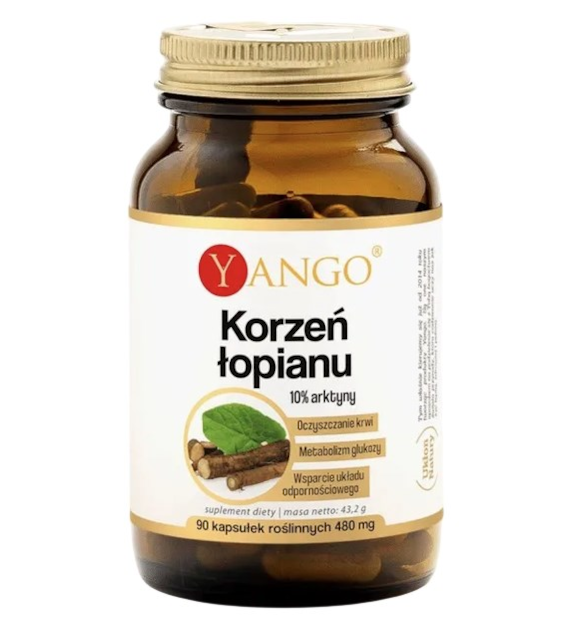 YANGO Korzeń łopianu - ekstrakt 410mg, 90 kaps.