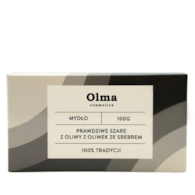 OLMA COSMETICS Mydło prawdziwe szare z oliwy z oliwek ze srebrem 100g