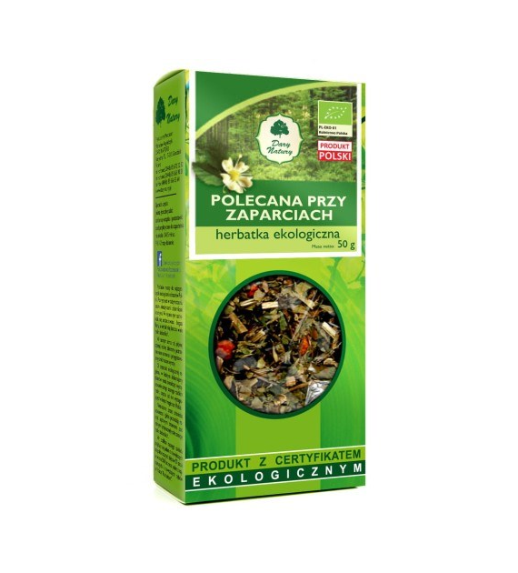 Herbatka Polecana przy Zaparciach BIO 50g DARY NATURY