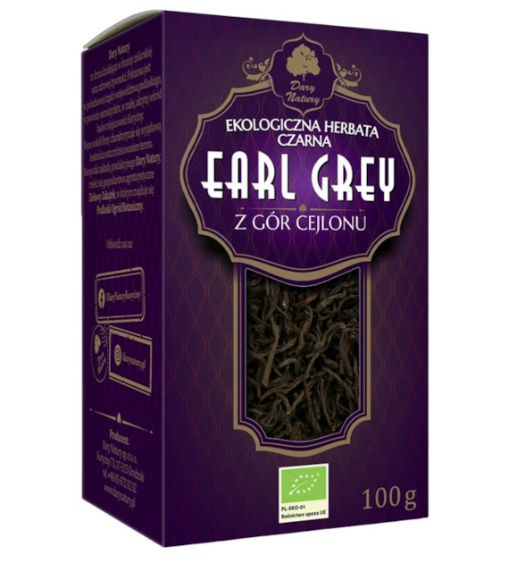 Herbata Czarna Earl Grey BIO 100g DARY NATURY