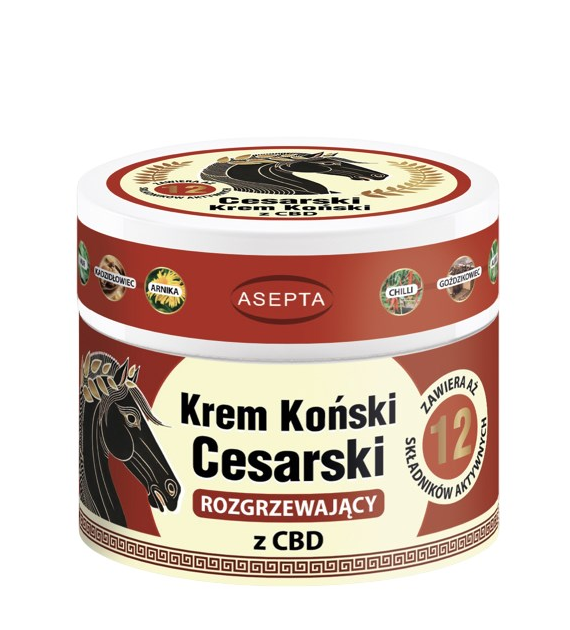 ASEPTA Krem koński cesarski rozgrzewający z CBD 50ml