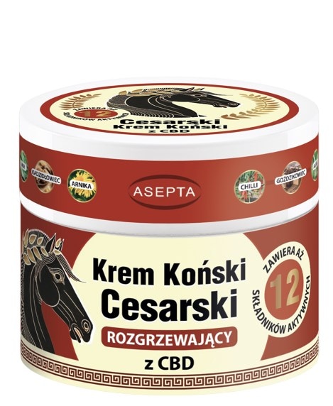ASEPTA Krem koński cesarski rozgrzewający z CBD 50ml