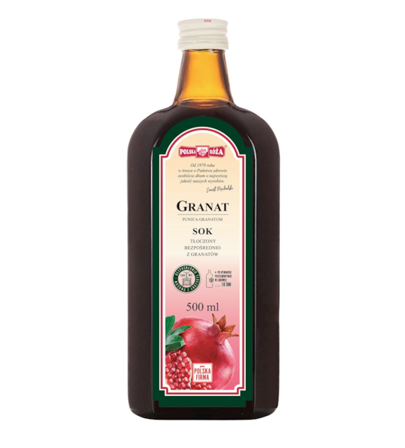 GRANAT sok 100% NFC 500ml bez dodatku cukru POLSKA RÓŻA