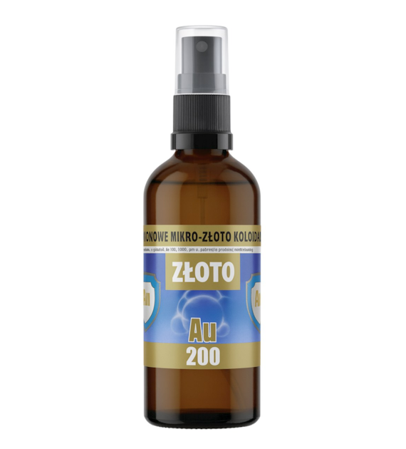 Mikro-Złoto koloidalne SPRAY Au200 20ppm 100ml PRO AKTIV
