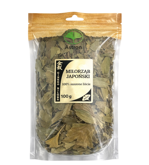 ASTRON Miłorząb japoński suszone liście 100g