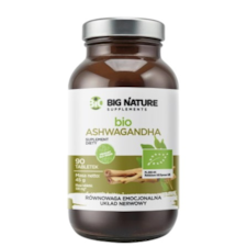 BIG NATURE Tabletki Ashwagandha BIO 500mg, 90 tabl.