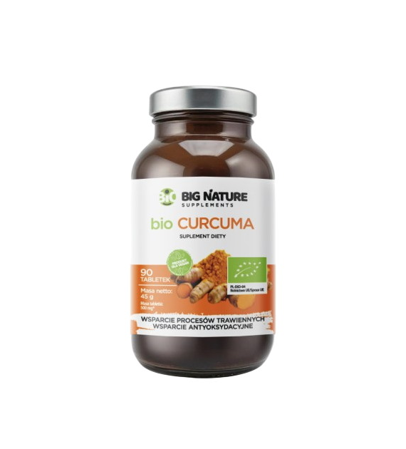 BIG NATURE Tabletki Curcuma BIO 500mg, 90 tabl.