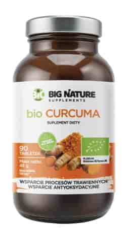 BIG NATURE Tabletki Curcuma BIO 500mg, 90 tabl.
