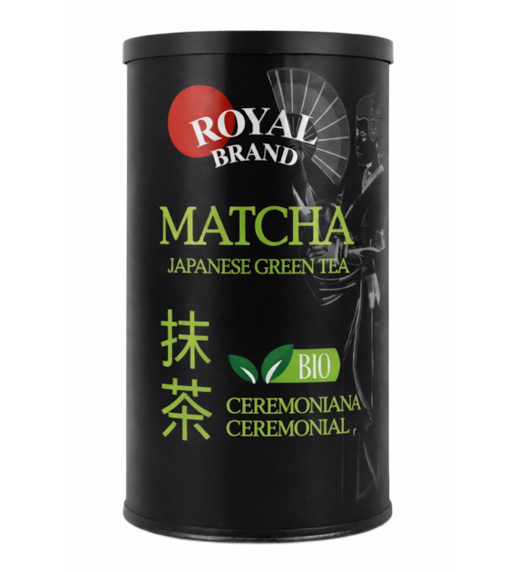 Matcha japońska ceremonialna BIO puszka 100g ROYAL BRAND