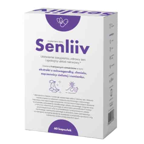 SENLIIV - ułatwienie zasypiania, zdrowy sen 60 kaps.