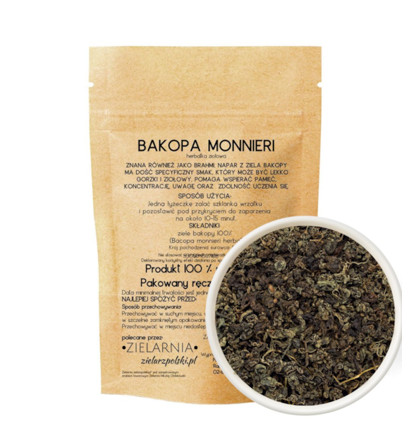 Bakopa monnieri (Brahmi) 50g ZIELARZPOLSKI.PL