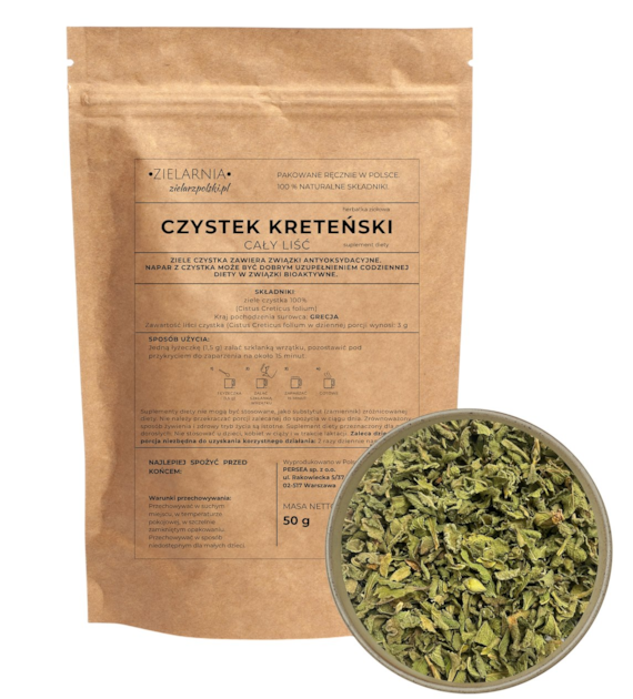 Czystek kreteński premium 50g ZIELARZPOLSKI.PL