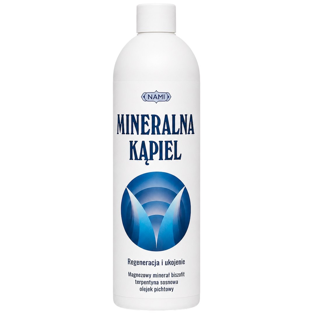 Mineralna kąpiel - Biszofit i Olejek Pichtowy 500ml NAMI