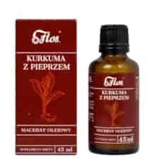 Kurkuma z pieprzem macerat olejowy 45ml FLOS