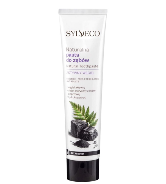 Pasta do zębów z węglem aktywnym bez fluoru 100ml SYLVECO
