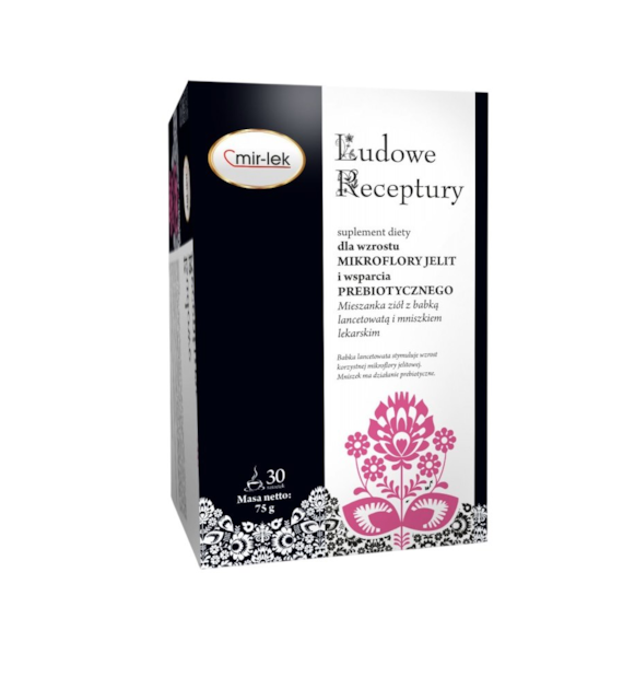 LUDOWE RECEPTURY mikroflora jelit i wspracie prebiotyczne 30 saszetek MIR-LEK