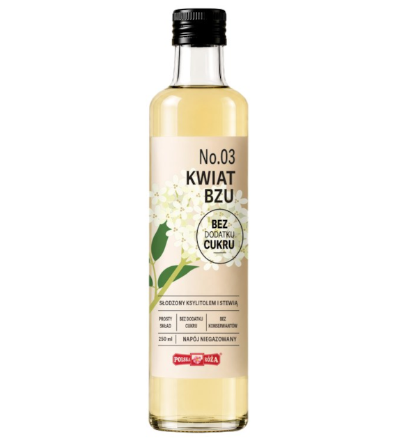 Napój No.03 kwiat bzu bez dodatku cukru 250ml POLSKA RÓŻA