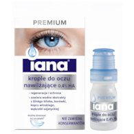 IANA Krople do oczu PREMIUM nawilżające bez konserwantów 0,4% HA 10ml STARPHARMA
