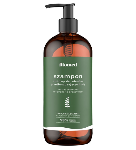 Szampon ziołowy do włosów przetłuszczających się 500g FITOMED