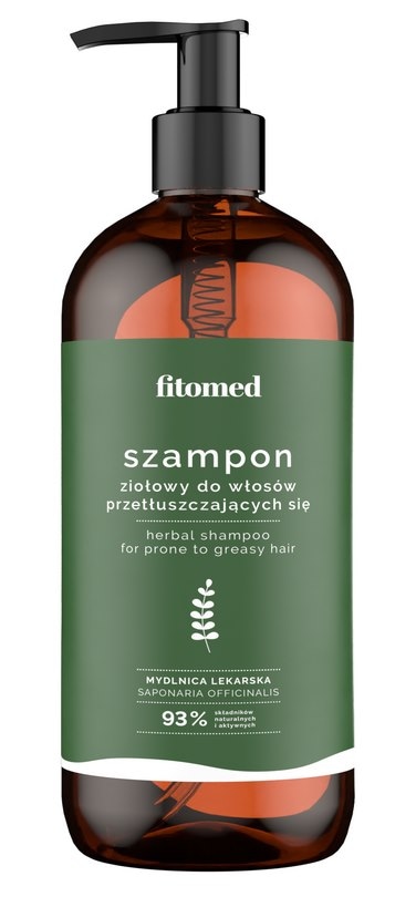 Szampon ziołowy do włosów przetłuszczających się 500g FITOMED