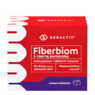 GENACTIV Fiberbiom z czarną porzeczką arabinogalaktan + colostrum 15 sasz.