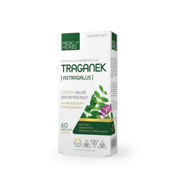 MEDICA HERBS Traganek (Astragalus) 600mg, 60 kaps.