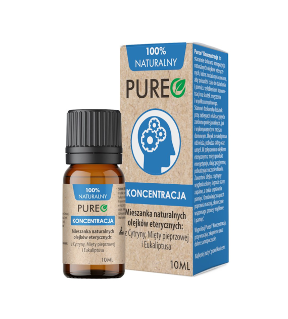 PUREO Koncentracja - mieszanka naturalnych olejków eterycznych 10 ml