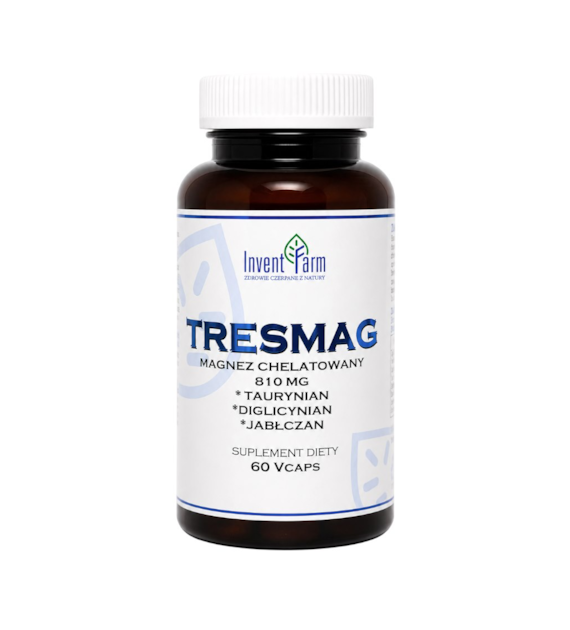 TRESMAG magnez chelatowany 810mg, 60 vcaps. INVENT FARM
