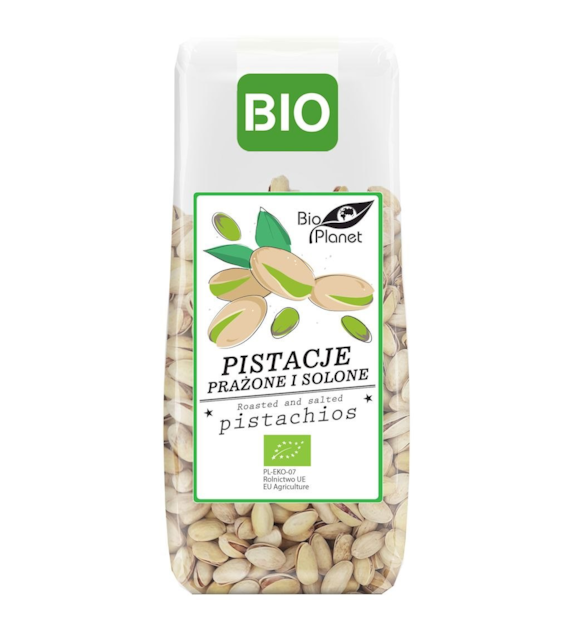 BIO PLANET Pistacje prażone i solone BIO 100g
