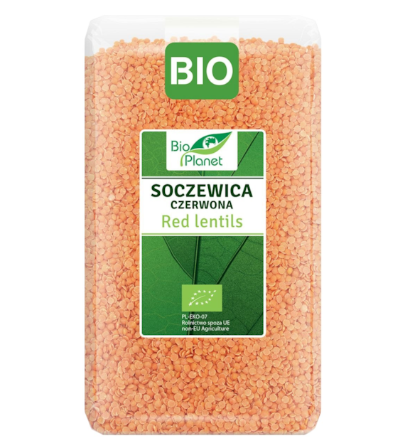 BIO PLANET Soczewica czerwona BIO 1kg