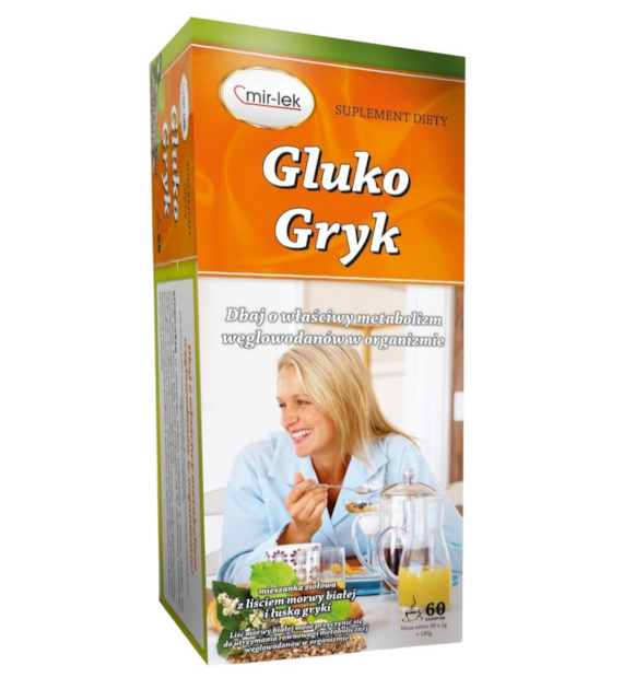 GLUKO-GRYK 60 saszetek MIR-LEK