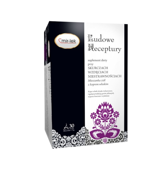 LUDOWE RECEPTURY skurcze, wzdęcia, niestrawności 30 saszetek MIR-LEK