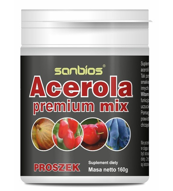 SANBIOS Acerola premium mix proszek 160g