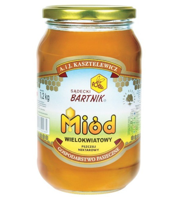 BARTNIK Miód wielokwiatowy 1,2 kg