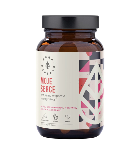 AURA HERBALS Moje serce - wsparcie funkcji serca 60 veg. kaps.