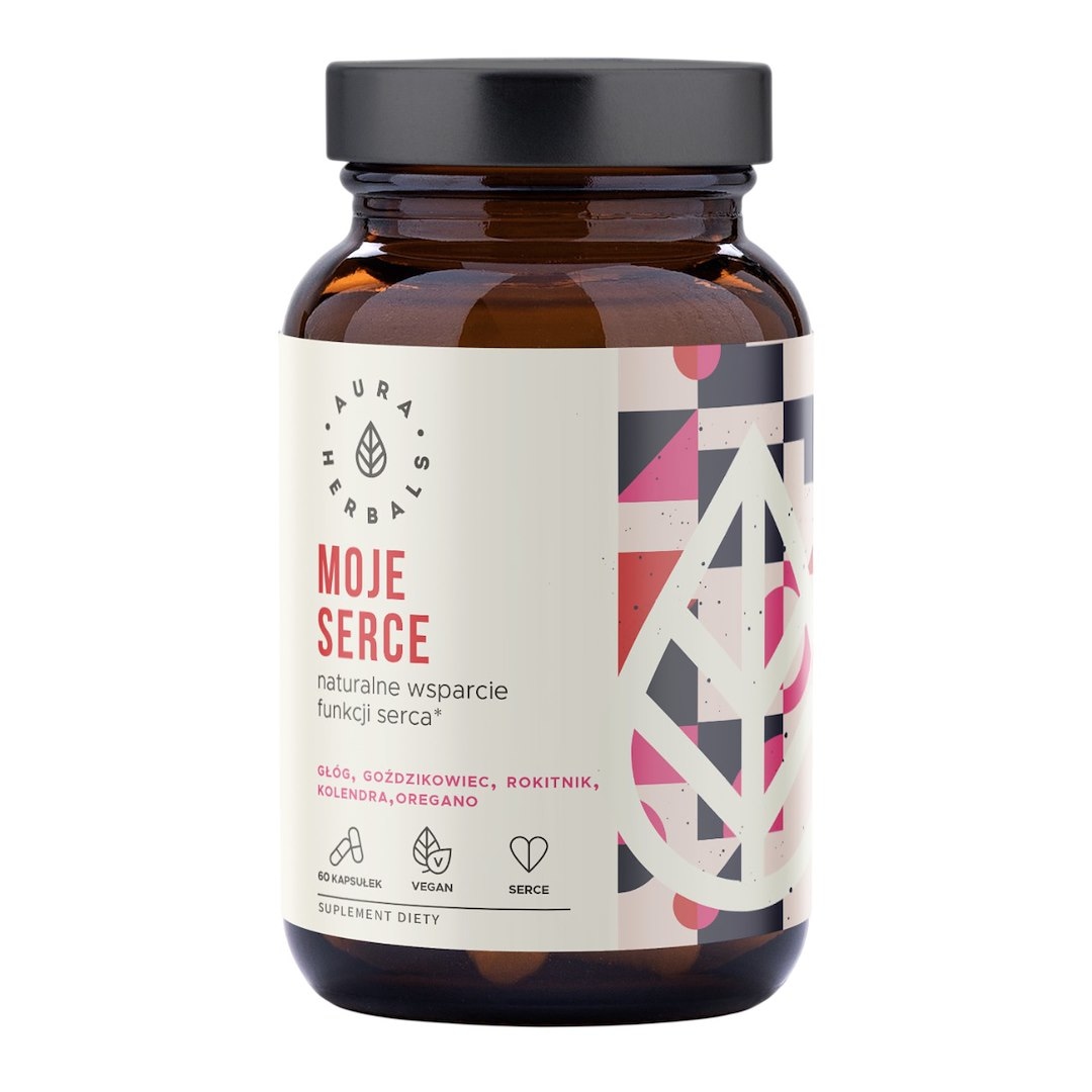 AURA HERBALS Moje serce - wsparcie funkcji serca 60 veg. kaps.