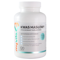 MyVita Kwas masłowy (maślan sodu) 360mg, 120kaps.