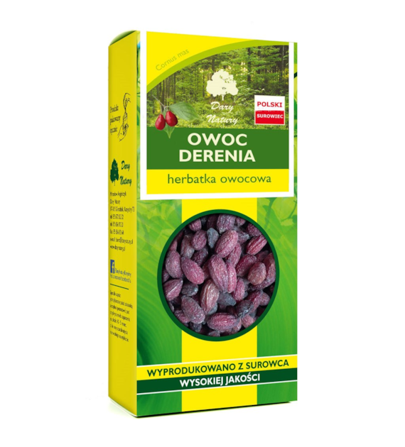 Dereń owoc 100g DARY NATURY
