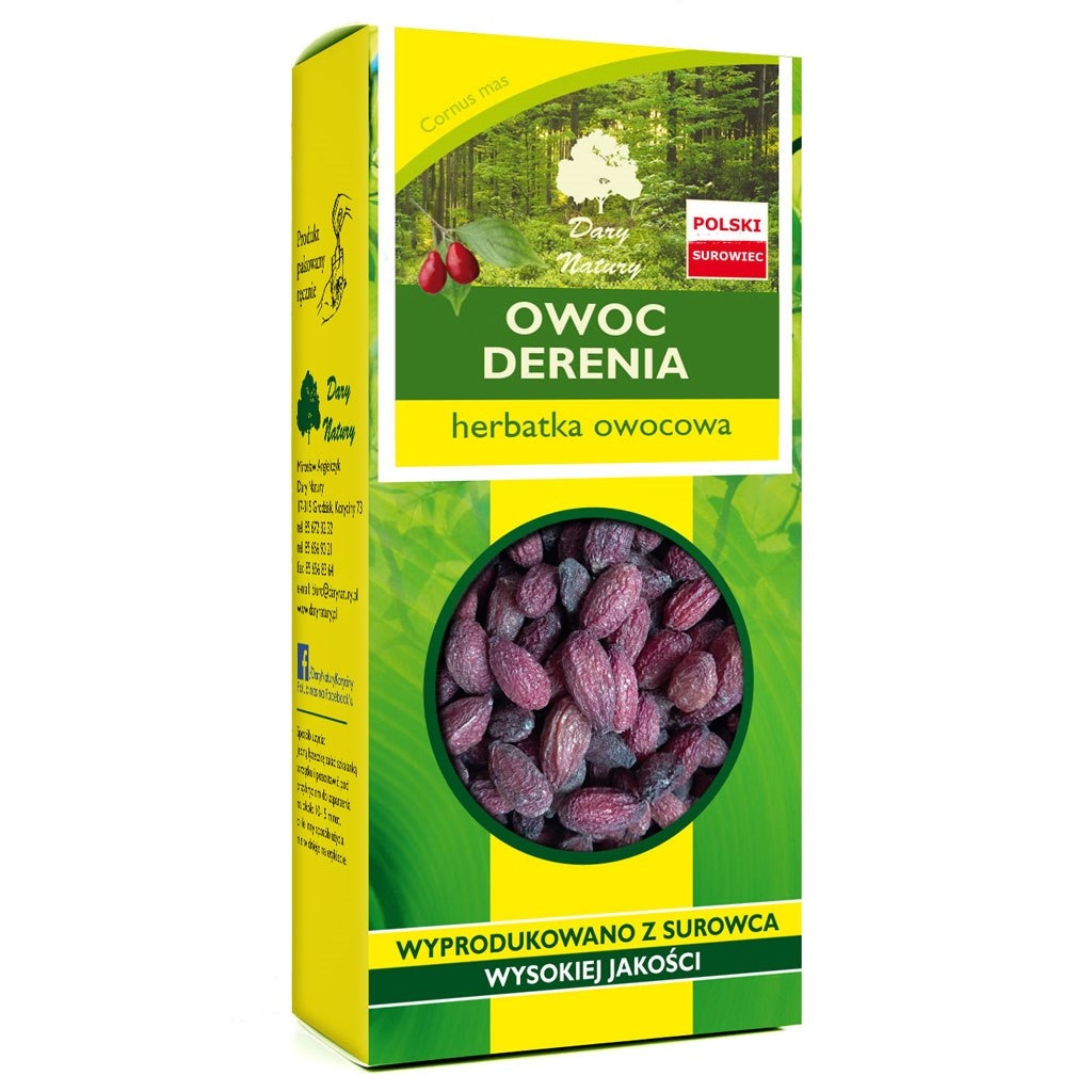 Dereń owoc 100g DARY NATURY
