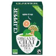 CLIPPER Herbata Zielona Chai z cynamonem i kardamonem FAIR TRADE BIO 20*2g