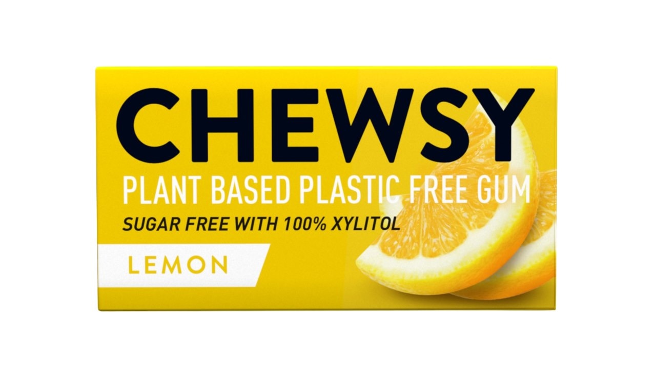 CHEWSY Gumy do żucia o smaku cytrynowym z ksylitolem 15g (10 gum)
